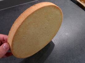 pâte sucrée correctement foncée et cuite