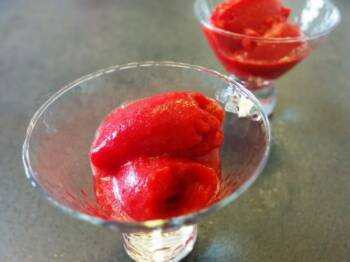 Recette sorbet fraise