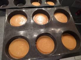 Crémeux café pour entremets individuels avant congélation