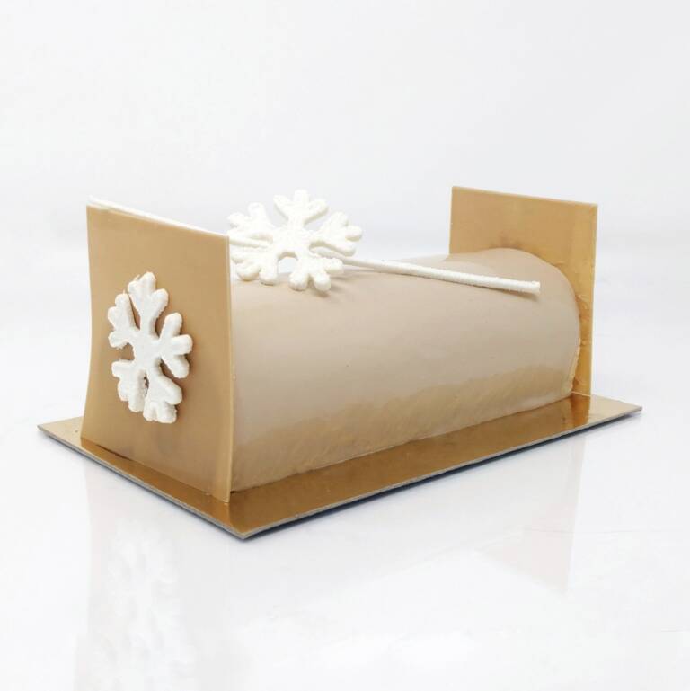 Bûche mandarine chocolat caramel (Zéphyr Caramel)