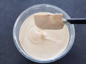 Recette de la mousse au praliné pour entremets terminée !