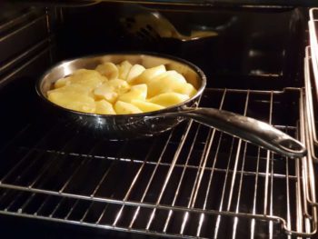 Premiere cuisson de votre tarte tatin : 30 min à 180°C four chaleur tournante