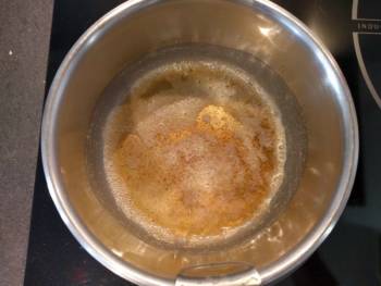 Pour les plus téméraires : réaliser un beurre noisette en faisant chauffer le beurre.