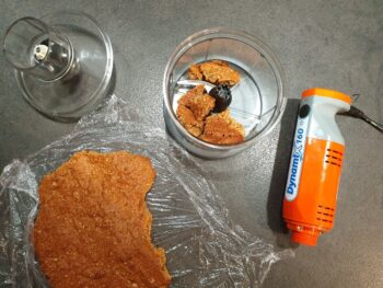 Pour ce biscuit Cheesecake, réaliser le biscuit comme décrit plus haut