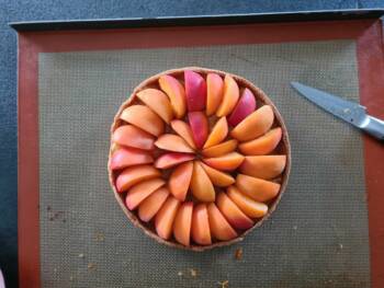Optionnel : repasser au four quelques instants pour attendrir les abricots