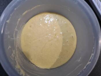 La pâte à "gateau au yaourt" est prête !