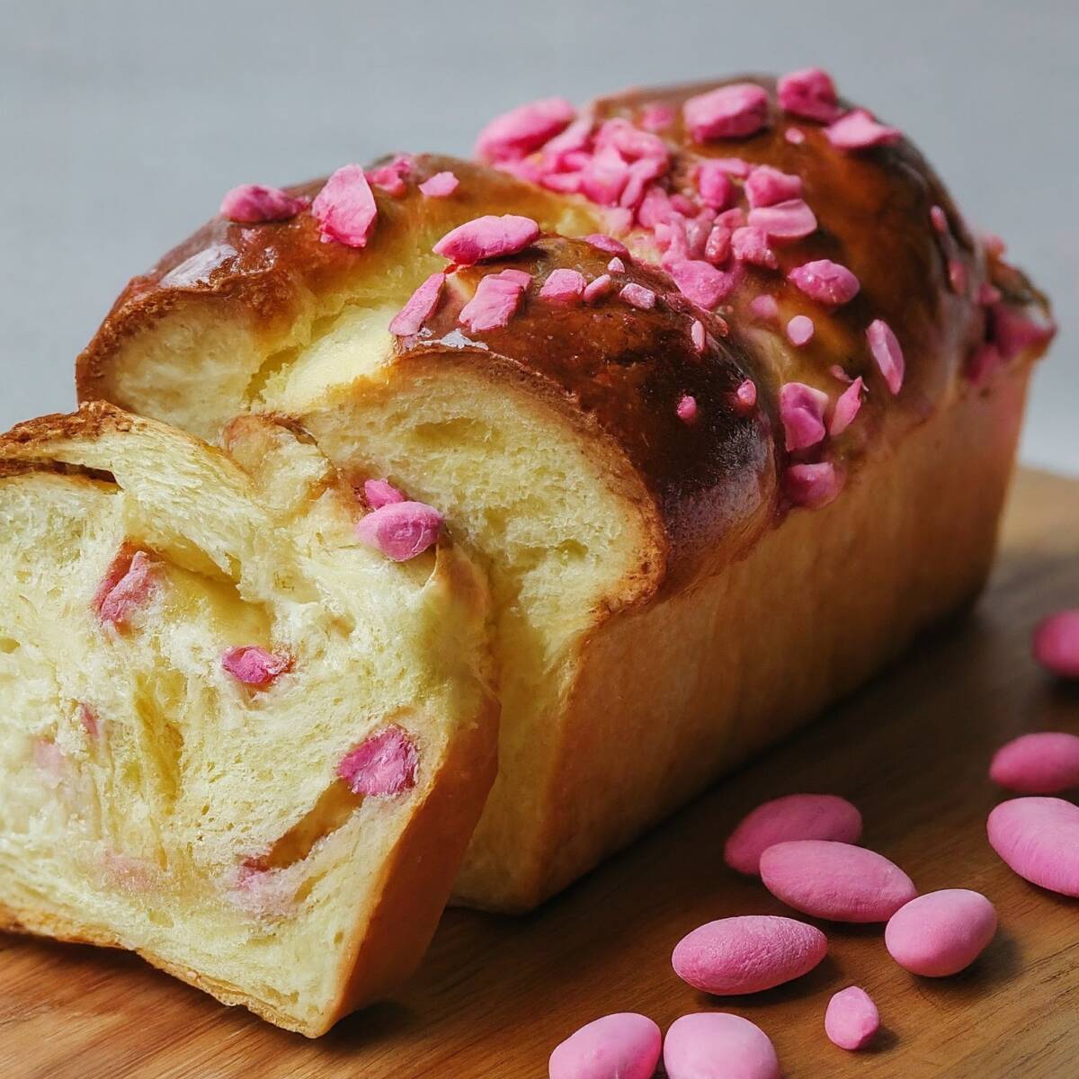 Recette Brioche aux Pralines Roses (Moelleuse et Gourmande ...