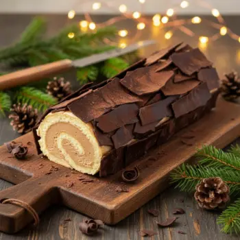 Bûche de Noël roulée Gianduja