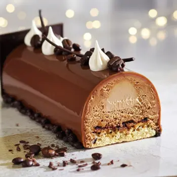 Bûche Cappuccino (chocolat & café doux)