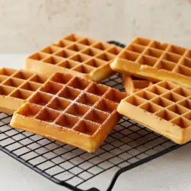 Gaufres croustillantes maison dorées