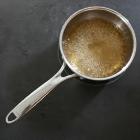 Porter sucre + eau à 121 °C