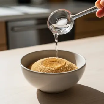 Hydratation de la gélatine en poudre