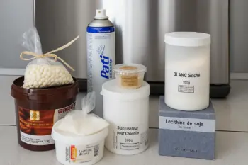 Beurre de cacao, glucose, glucose atomisé, lécithine de soja, blanc d’œuf en poudre, stabilisant pour glace...