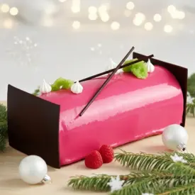 Bûche de Noël Framboise