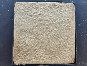 Laisser refroidir puis couvrir pour garder de l’humidité dans le biscuit