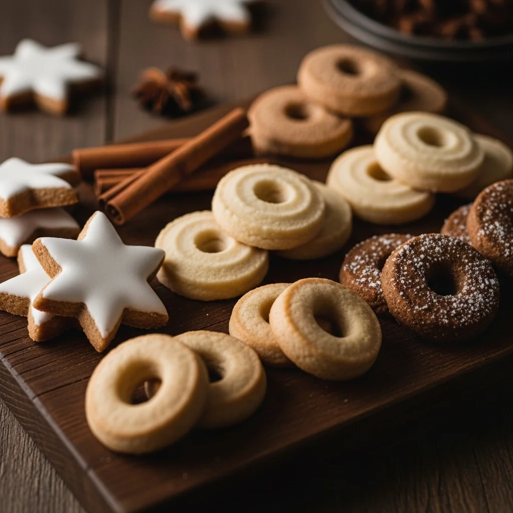 Assortiment de bredele alsaciens traditionnels