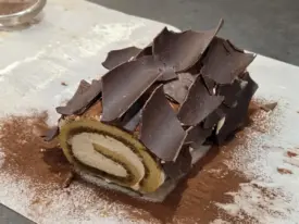 Version fausse écorce en chocolat