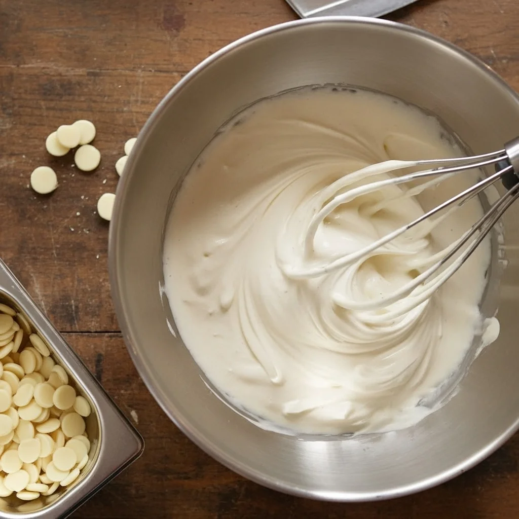 Ganache montée au chocolat blanc – recette expliquée