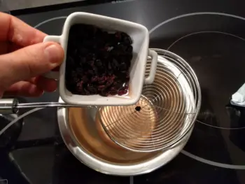 Égoutter les raisins