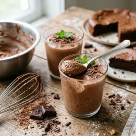 Mousse au Chocolat Express Sans Cuisson