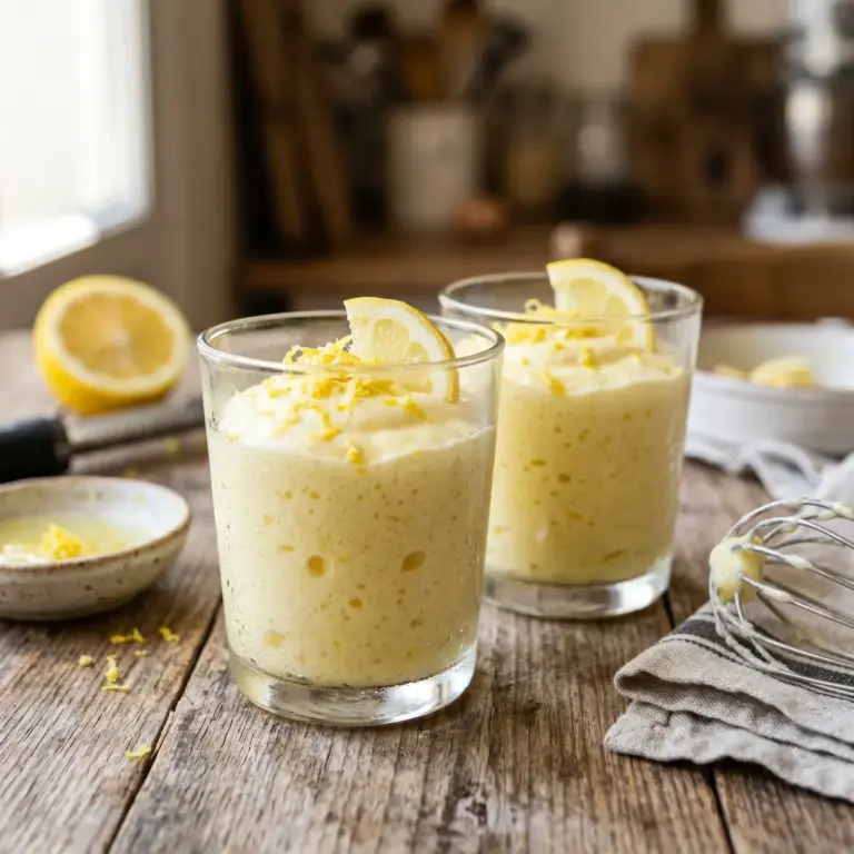 Mousse au citron sans cuisson