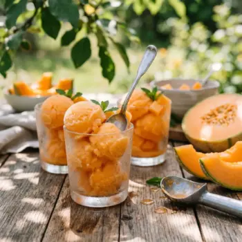 Sorbet au melon sans sorbetière