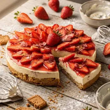 Tarte aux fraises sans cuisson