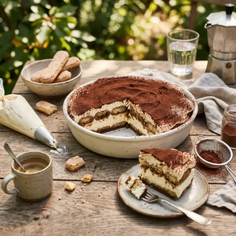 Tiramisu sans œufs crus crémeux et inratable